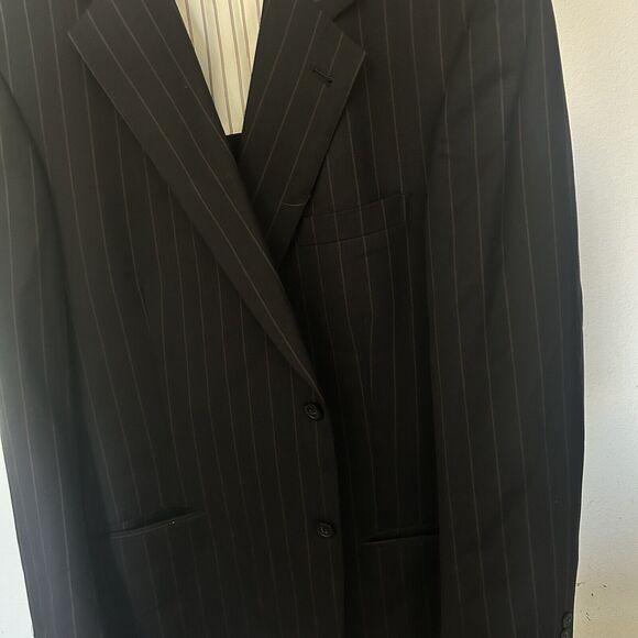 Tommy Hilfiger Mens 100% Wool Suit Separate Two Button 44L Blazer Jacket 36X30 - Picture 4 of 16